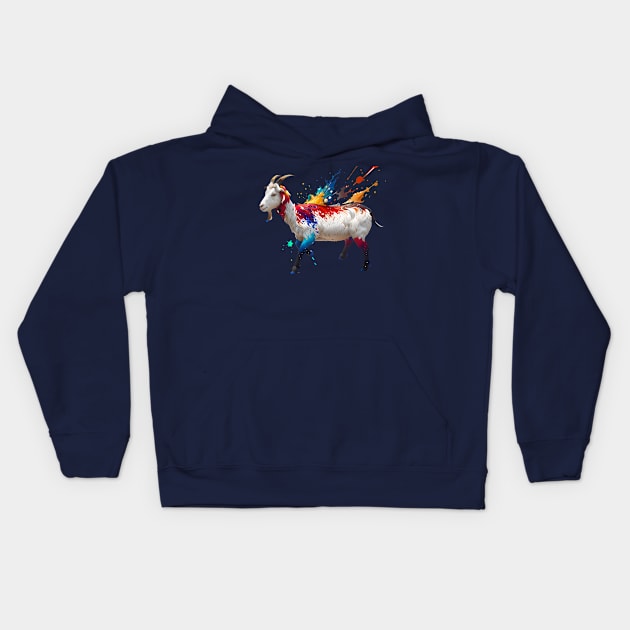 Capricorn Goat Kids Hoodie by Manzo Carey